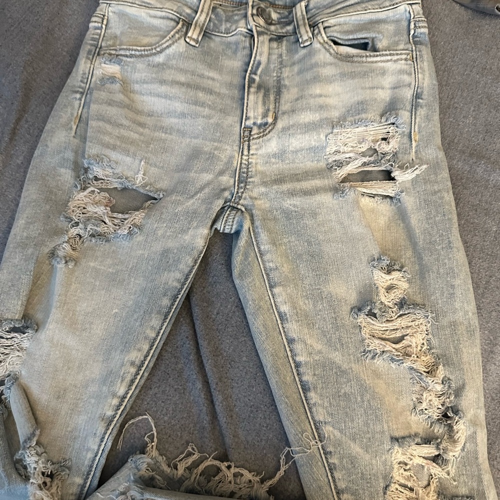 Distressed Light Blue Women's Jeans